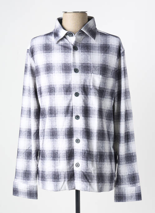 Chemise manches longues imprimé fantaisie gris DESOTO homme