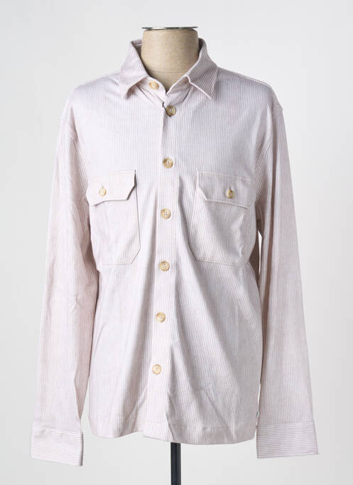 Chemise manches longues beige DESOTO pour homme