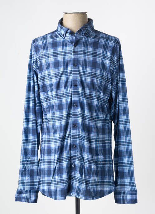 Chemise manches longues bleu DESOTO pour homme