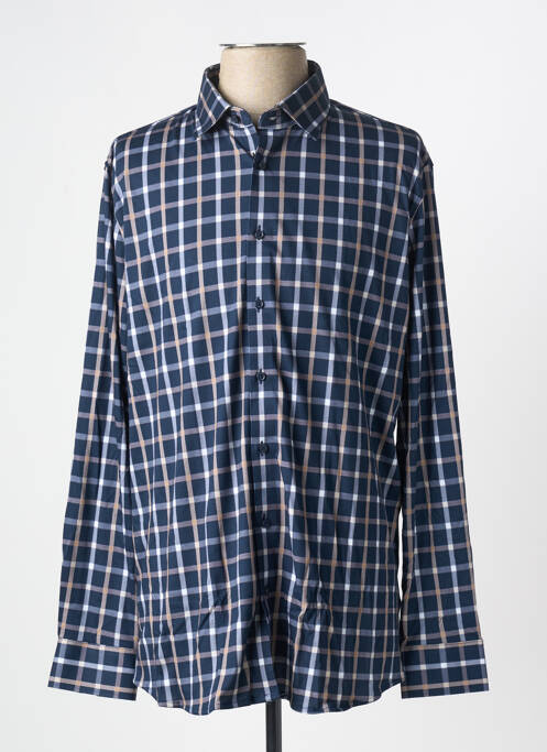 Chemise manches longues bleu DESOTO pour homme
