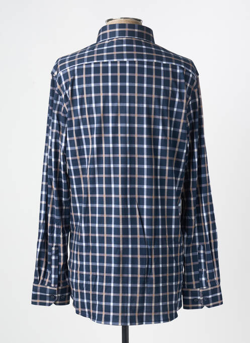 Chemise manches longues bleu DESOTO pour homme