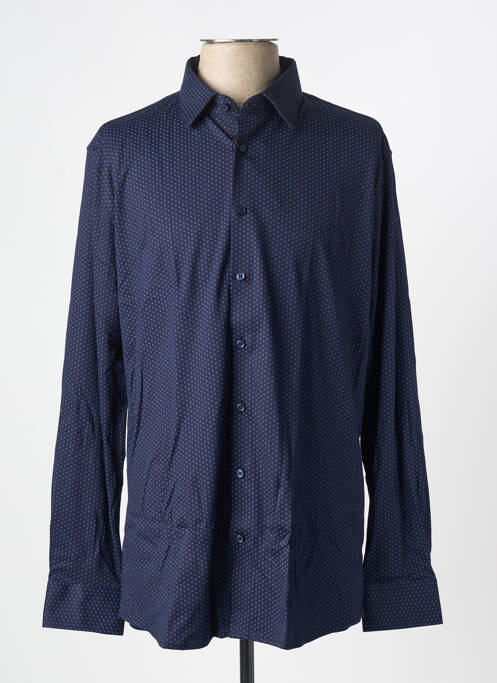 Chemise manches longues bleu DESOTO pour homme