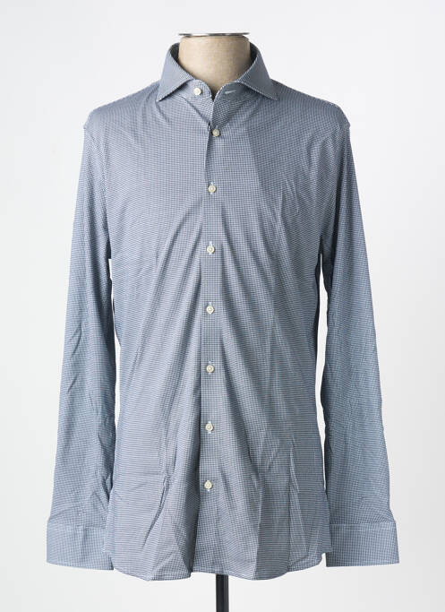 Chemise manches longues bleu DESOTO pour homme
