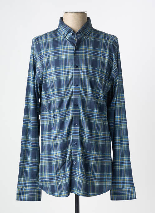 Chemise manches longues bleu DESOTO pour homme