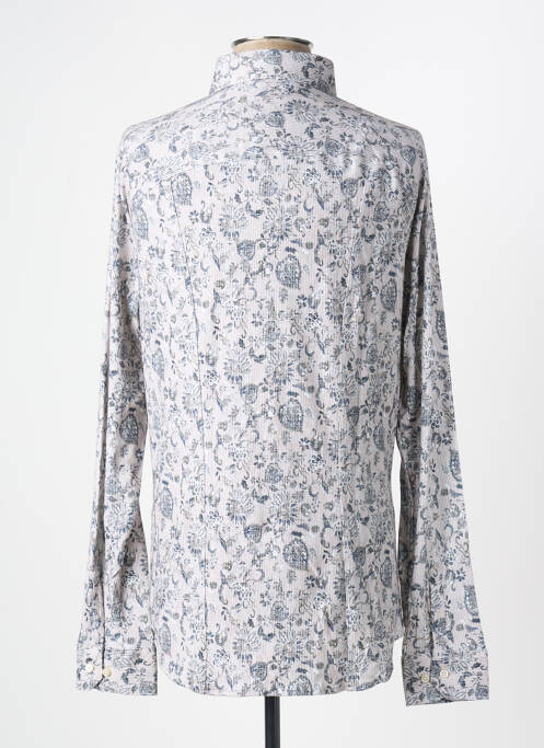 Chemise manches longues bleu DESOTO pour homme