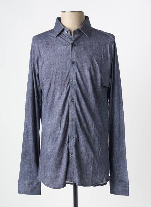 Chemise manches longues bleu DESOTO pour homme