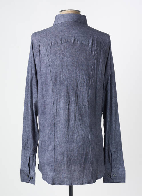 Chemise manches longues bleu DESOTO pour homme