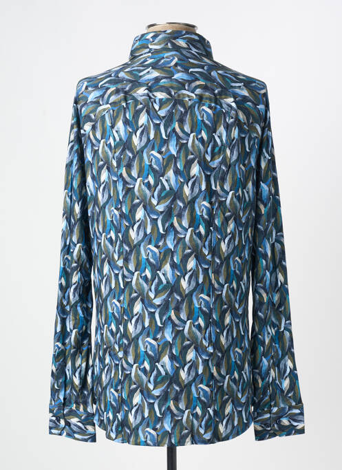 Chemise manches longues bleu DESOTO pour homme