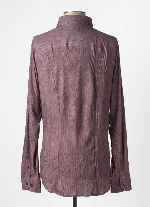 Chemise manches longues marron DESOTO pour homme