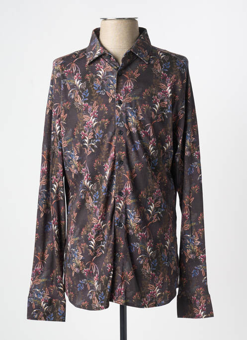 Chemise manches longues noir DESOTO pour homme