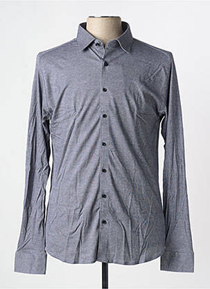 Chemise manches longues coupe cintrée gris DESOTO homme