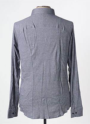 Chemise manches longues coupe cintrée gris DESOTO homme