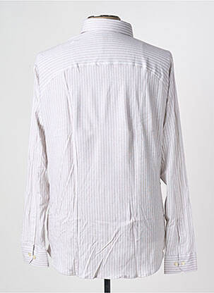 Chemise manches longues coupe cintrée beige DESOTO homme