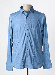 Chemise manches longues coupe cintrée bleu DESOTO homme
