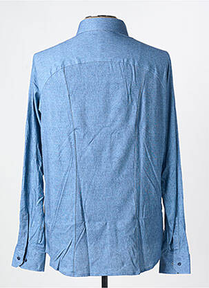 Chemise manches longues coupe cintrée bleu DESOTO homme