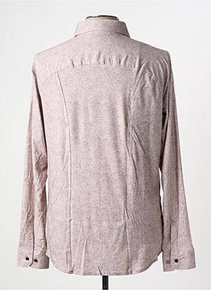 Chemise manches longues coupe cintrée marron DESOTO homme