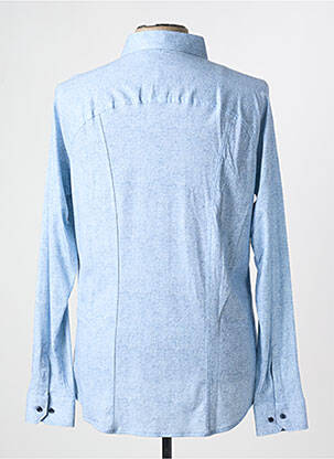 Chemise manches longues coupe cintrée bleu DESOTO homme