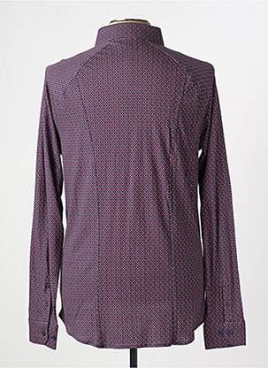 Chemise manches longues imprimé fantaisie rouge DESOTO homme