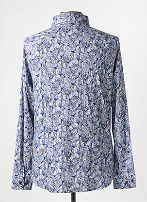 Chemise manches longues coupe cintrée bleu DESOTO homme