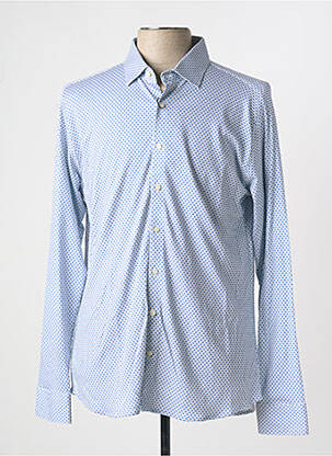 Chemise manches longues bleu DESOTO pour homme