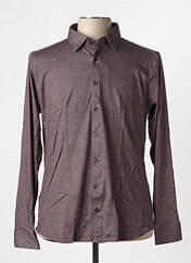 Chemise manches longues marron DESOTO pour homme seconde vue