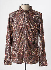 Chemise manches longues marron DESOTO pour homme seconde vue