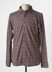 Chemise manches longues marron DESOTO pour homme seconde vue