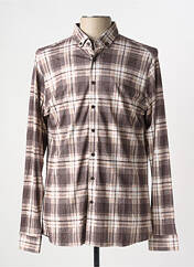 Chemise manches longues marron DESOTO pour homme seconde vue