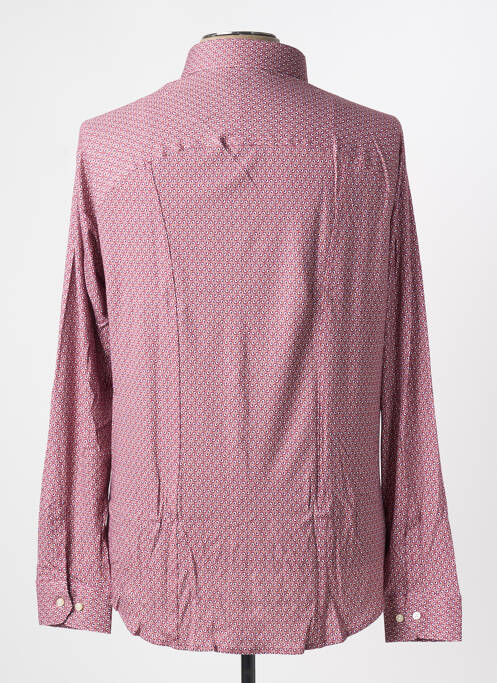 Chemise manches longues imprimé fantaisie orange DESOTO homme