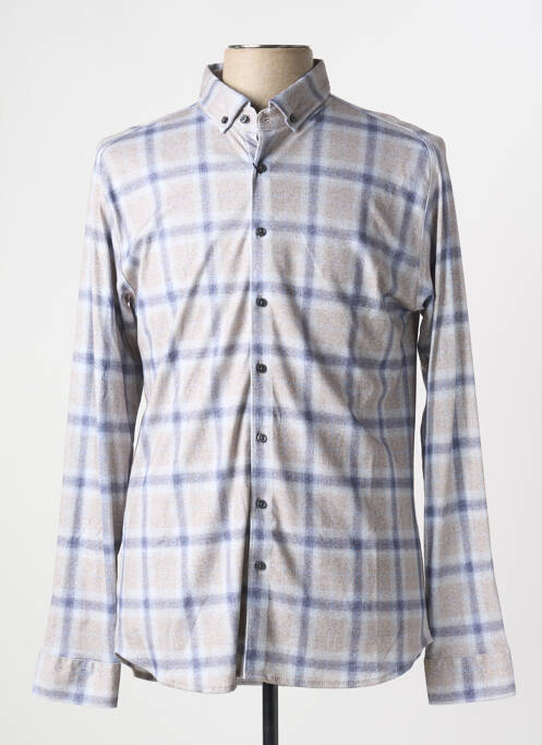 Chemise manches longues beige DESOTO pour homme