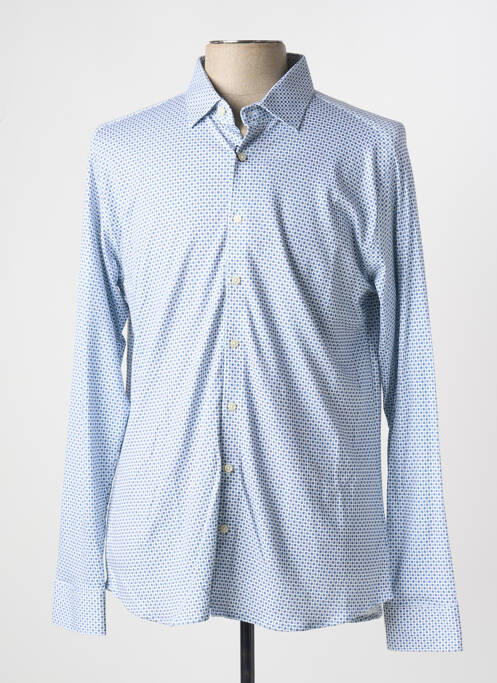 Chemise manches longues bleu DESOTO pour homme