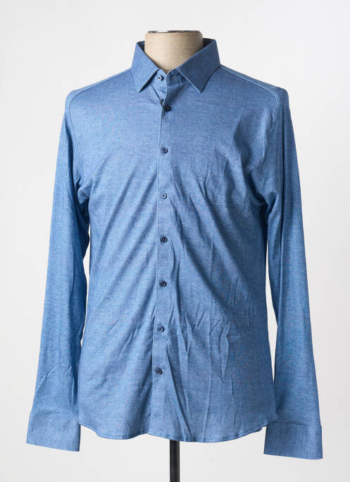 Chemise manches longues bleu DESOTO pour homme