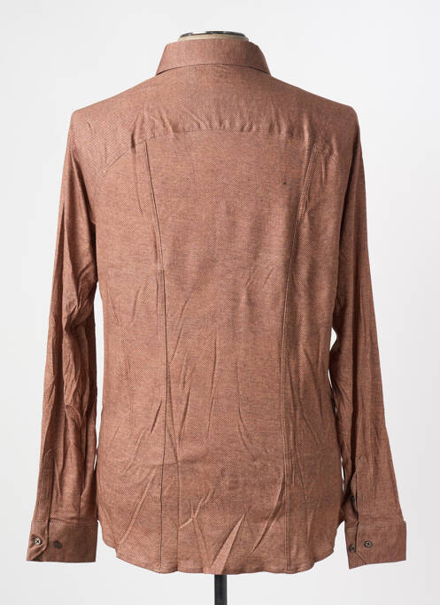 Chemise manches longues orange DESOTO pour homme