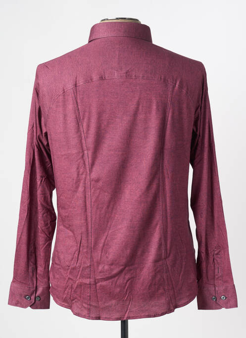 Chemise manches longues rouge DESOTO pour homme