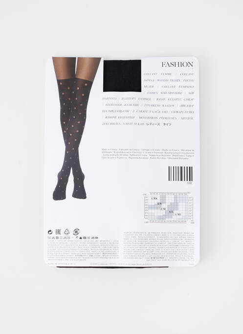 Collants imprimé pois noir CALZEDONIA femme