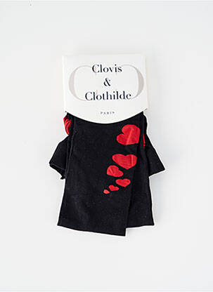 Collants imprimé fantaisie noir CLOVIS & CLOTHILDE femme