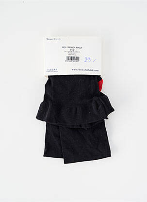 Collants imprimé fantaisie noir CLOVIS & CLOTHILDE femme