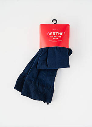 Collants bas/collant bleu BERTHE AUX GRANDS PIEDS femme