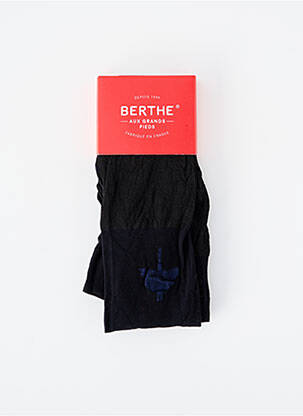 Collants imprimé fantaisie noir BERTHE AUX GRANDS PIEDS femme