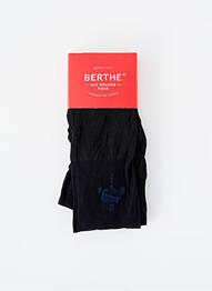 Collants imprimé fantaisie noir BERTHE AUX GRANDS PIEDS femme