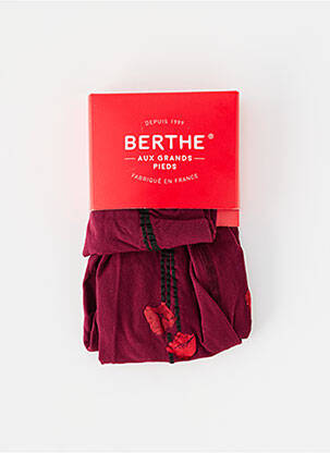 Collants rouge BERTHE AUX GRANDS PIEDS pour femme