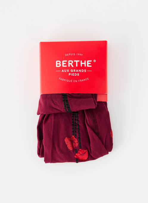 Collants rouge BERTHE AUX GRANDS PIEDS pour femme