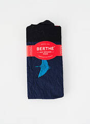 Chaussettes bleu BERTHE AUX GRANDS PIEDS pour femme seconde vue