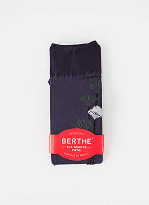 Chaussettes gris BERTHE AUX GRANDS PIEDS pour femme