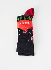 Chaussettes noir BERTHE AUX GRANDS PIEDS pour femme seconde vue