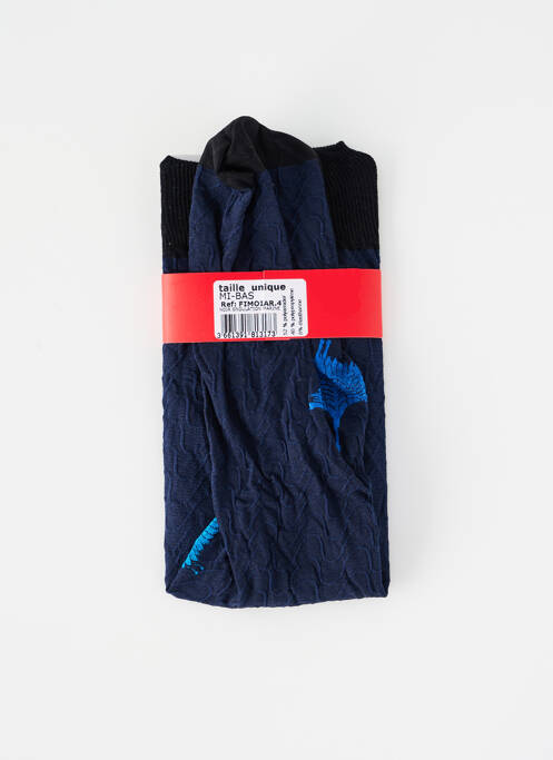 Chaussettes bleu BERTHE AUX GRANDS PIEDS pour femme