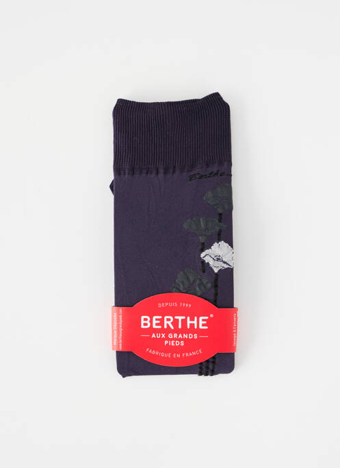Chaussettes gris BERTHE AUX GRANDS PIEDS pour femme