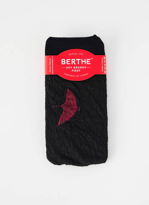 Chaussettes rouge BERTHE AUX GRANDS PIEDS pour femme