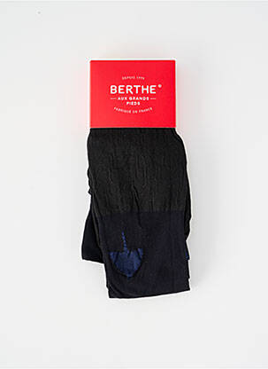 Collants imprimé fantaisie noir BERTHE AUX GRANDS PIEDS femme