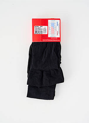 Collants imprimé fantaisie noir BERTHE AUX GRANDS PIEDS femme